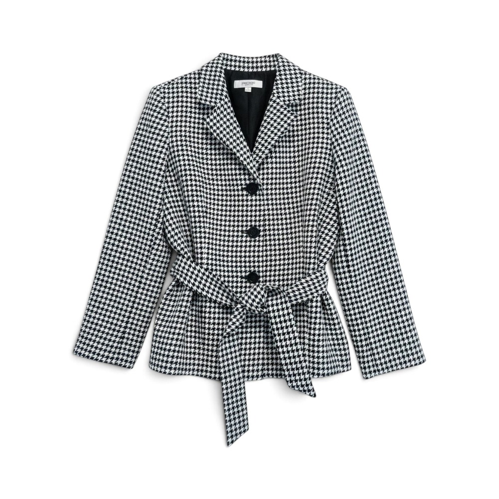 Jones Studio Houndstooth Blazer Women 16 Dark Academia Officecore Professional